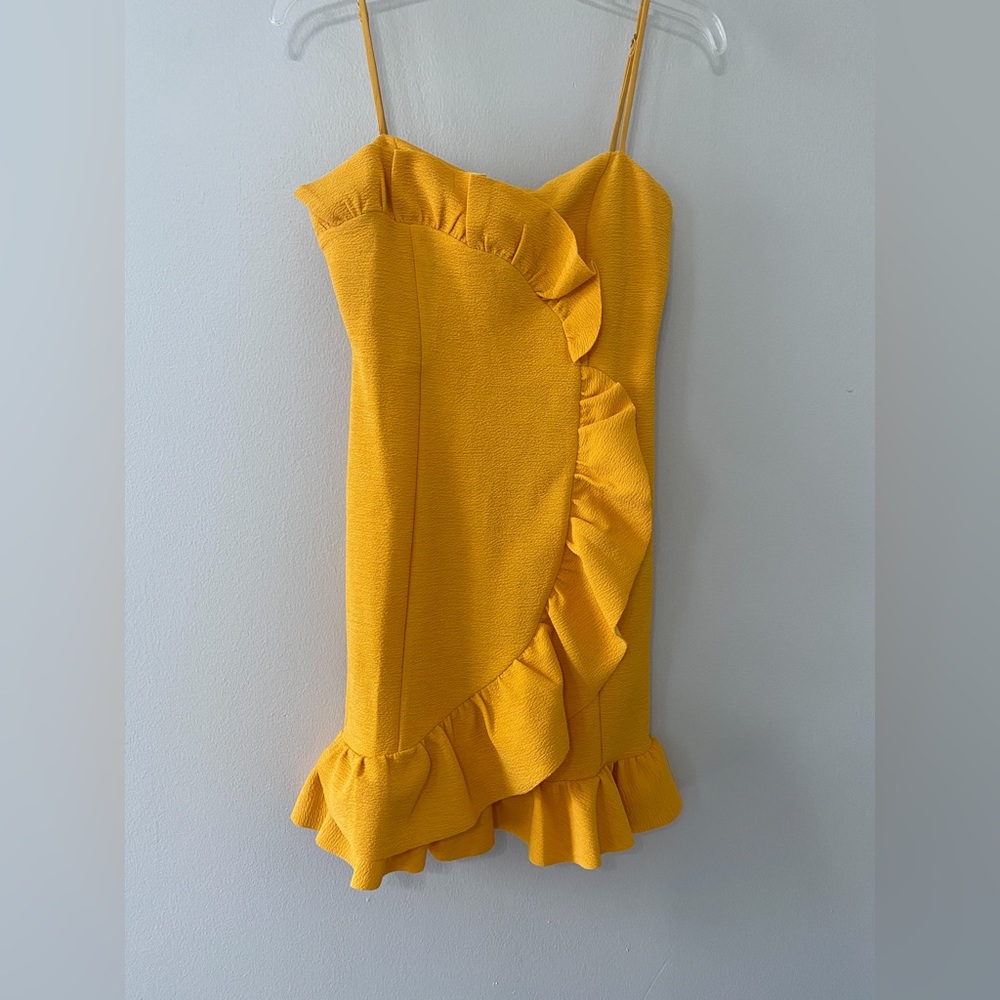 Ruffle Mini Bandage Silhouette Dress | Hello Molly